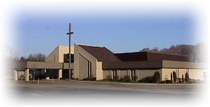 Present church building.